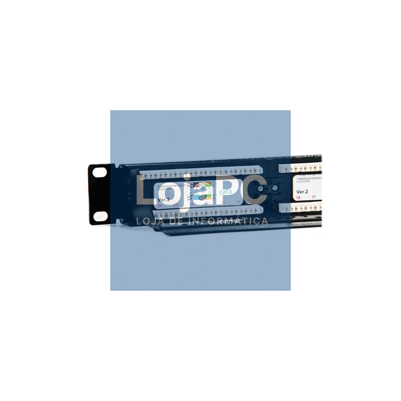 2LAN Patch Panel 19" CAT6 24 Puertos UTP — imagem 3