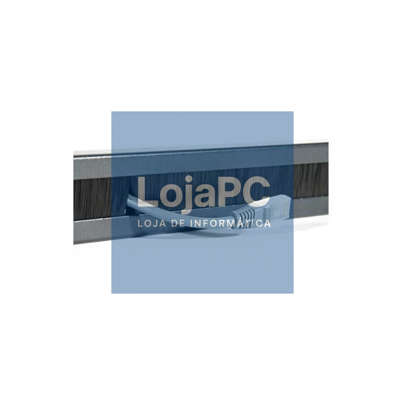 2LAN Panel Pasacables de Cepillo 19" 1U Metal — imagem 2