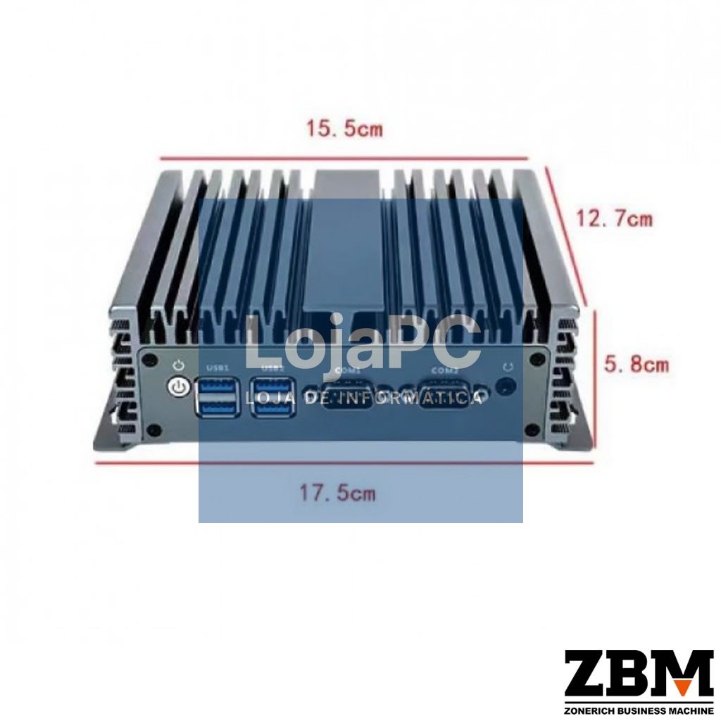 Mini PC Industrial ZQ-BM02 - Intel I3 1005G1 / DDR4 8GB / SSD 120GB / W11 PRO