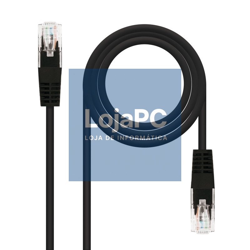 Nanocable Latiguillo Categoria 5E UTP 1 M Negro