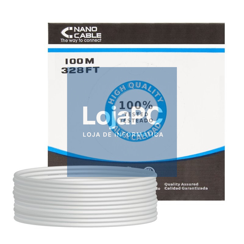 Nanocable Bobina Cable RJ45 CAT5 FTP Rigido 100M