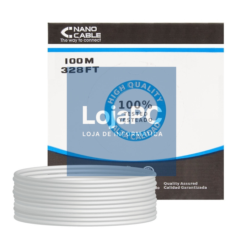 Nanocable Bobina Cable RJ45 CAT6 FTP 100M Cobre