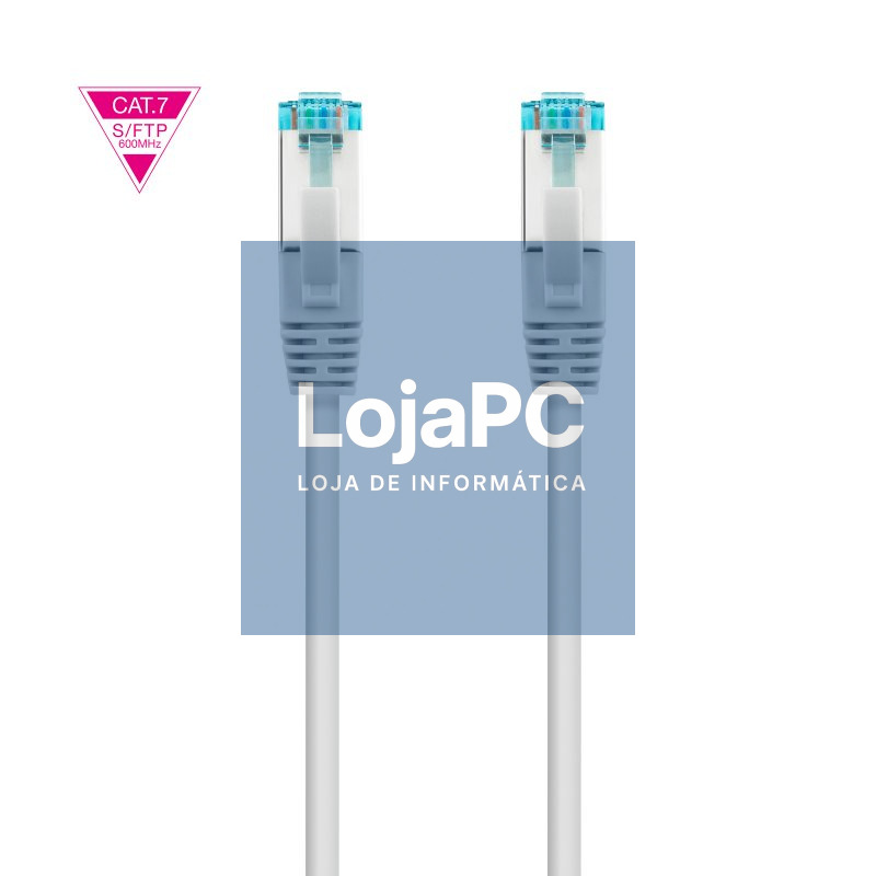 Nanocable Latiguillo Cat. 7 LSZH/SFTP 1 M Gris — imagem 3