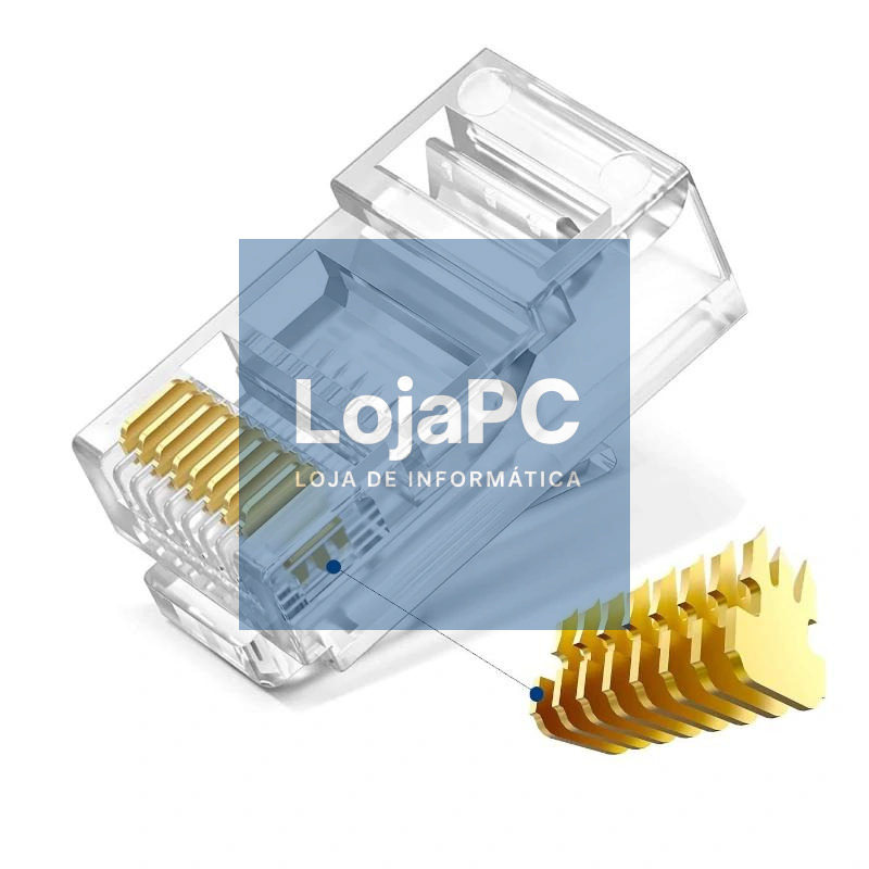 Ewent Conector Modular CAT 6 U/UTP, 100pcs — imagem 3