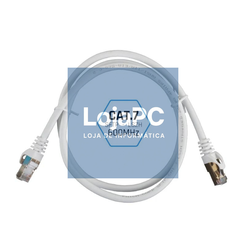 iggual Latiguillo CAT7 SFTP LSZH 15 metros blanco — imagem 3