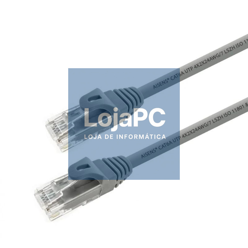 Aisens Latiguillo Rj45 Cat.6A Utp Gris 0.5M
