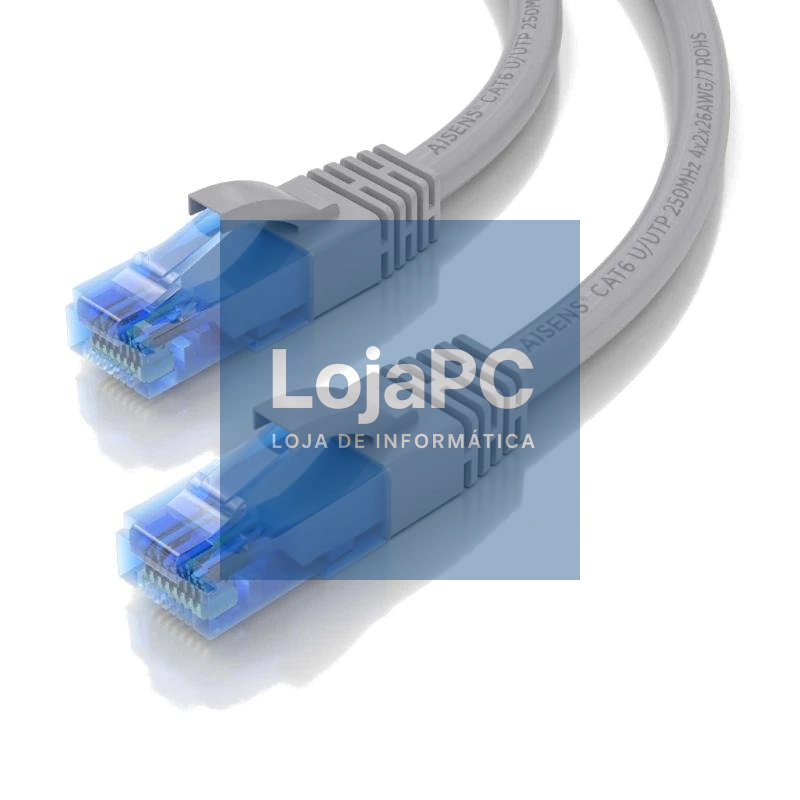 Aisens Cable RJ45 Cat.6 UTP AWG26 CCA Gris 0.5M — imagem 2