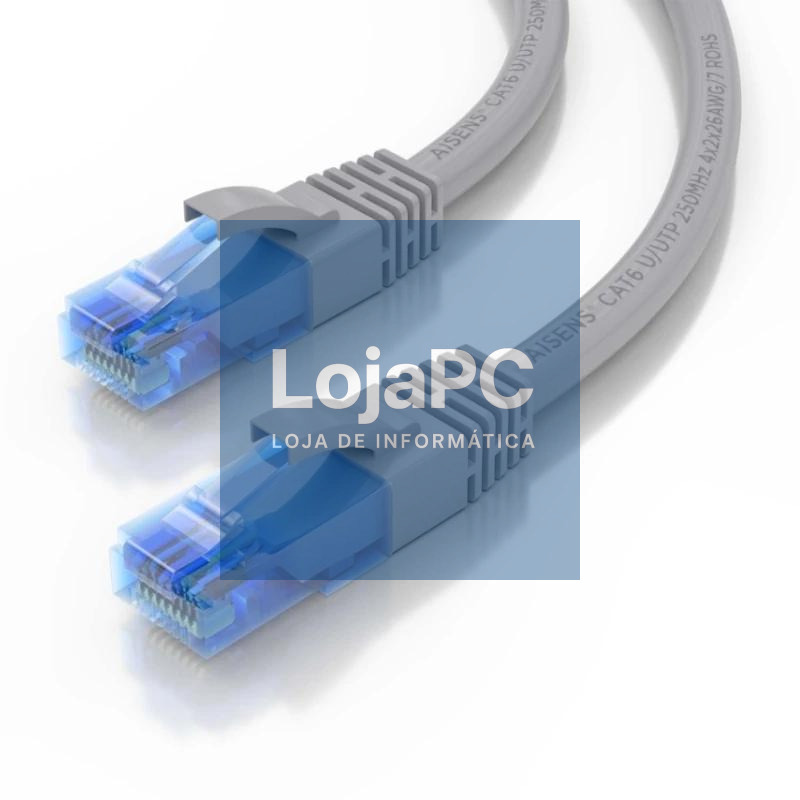 Aisens Cabo RJ45 Cat.6 UTP AWG26 CCA Cinzento 3.0M — imagem 2