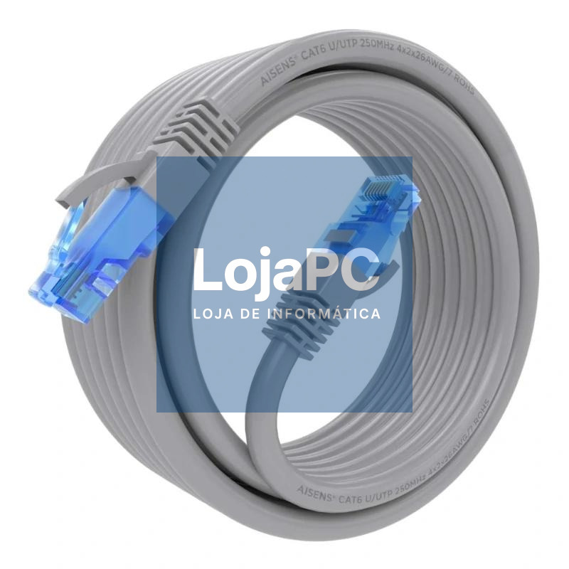 Aisens Cable RJ45 Cat.6 UTP AWG26 CCA Gris 5.0M — imagem 3