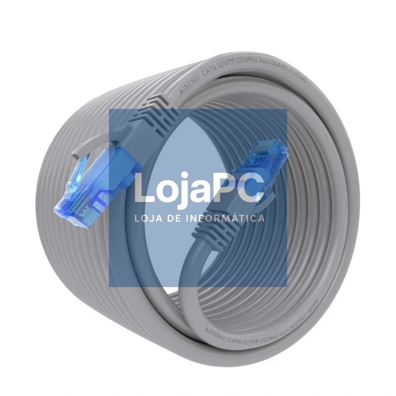Aisens Cable RJ45 Cat.6 UTP AWG26 CCA Gris 10M — imagem 3