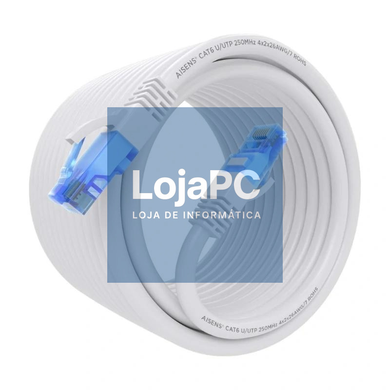 Aisens Cable RJ45 CAT.6 UTP AWG26 CCA Blanco 10m — imagem 3