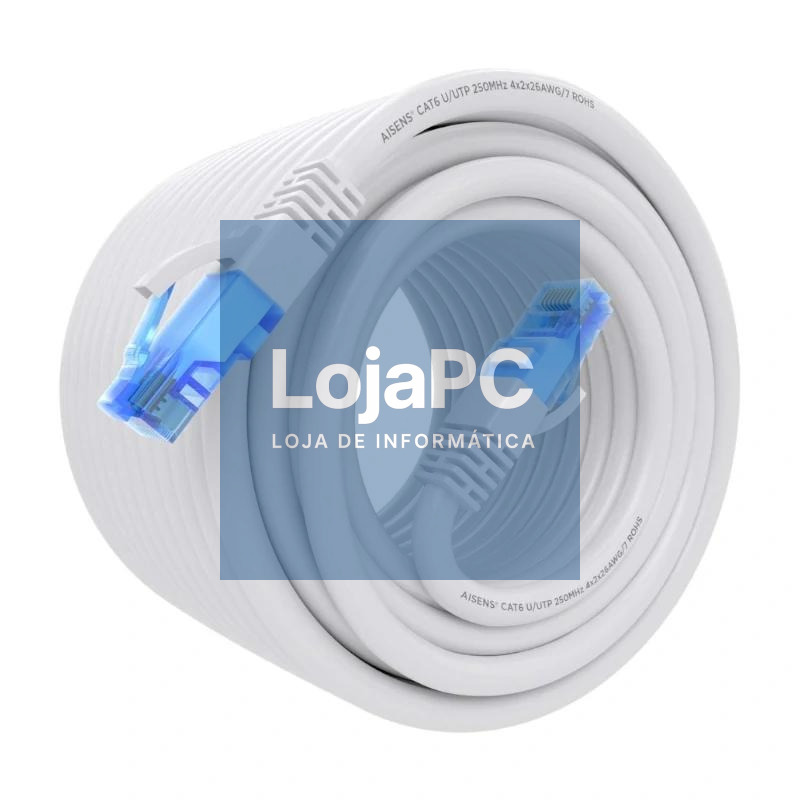 Aisens Cable RJ45 CAT.6 UTP AWG26 CCA Blanco 15m — imagem 3