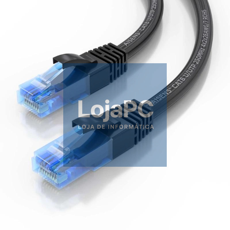 Aisens Cable RJ45 CAT.6 UTP AWG26 CCA Negro 3.0m — imagem 2
