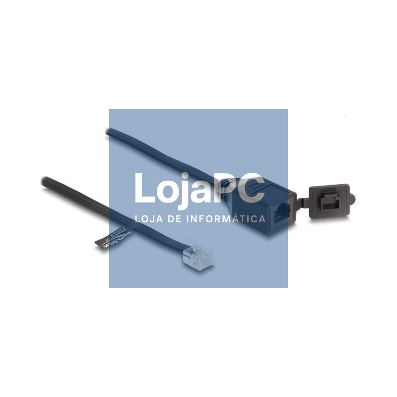 Delock Cable RJ11 macho a RJ11 hembra con tapa