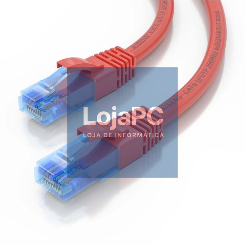 Aisens Cable RJ45 CAT.6 UTP AWG26 CCA Rojo 1.0m — imagem 5