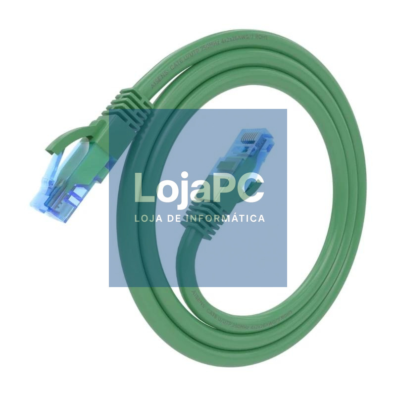 Aisens Cable RJ45 CAT.6 UTP AWG26 CCA Verde 0.5m — imagem 3