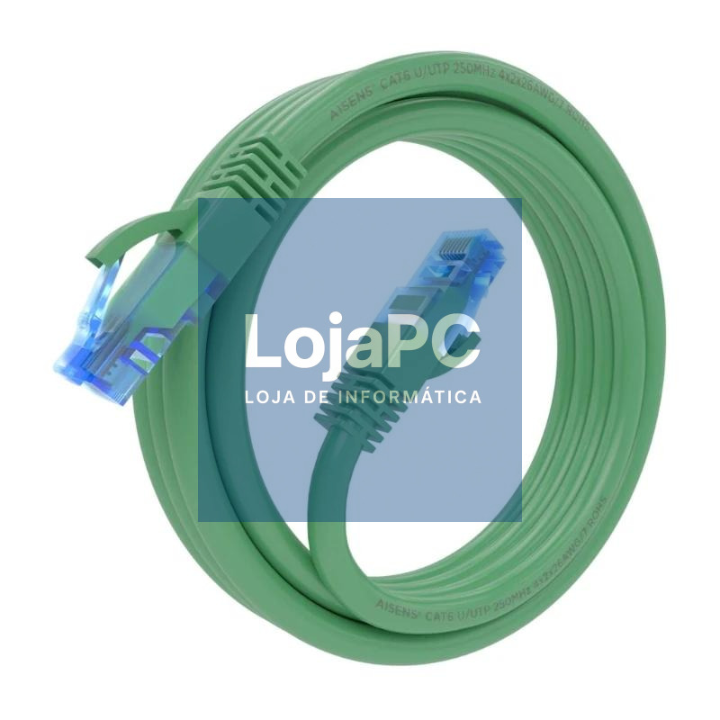 Aisens Cable RJ45 CAT.6 UTP AWG26 CCA Verde 2.0m — imagem 2