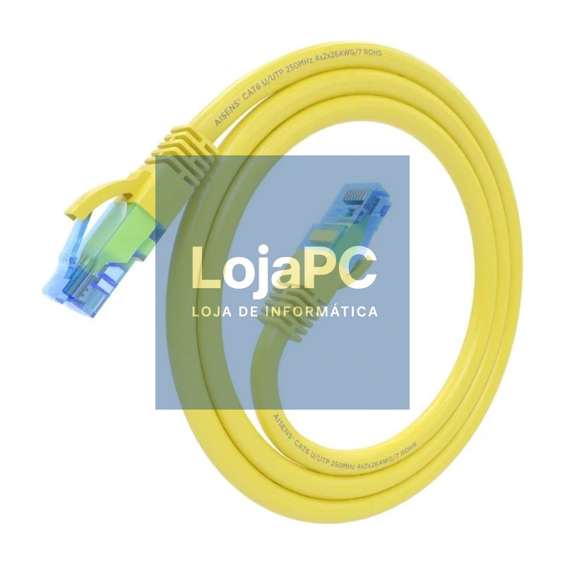 Aisens Cable RJ45 CAT.6 UTP AWG26 CCA Amari 0.5m — imagem 3