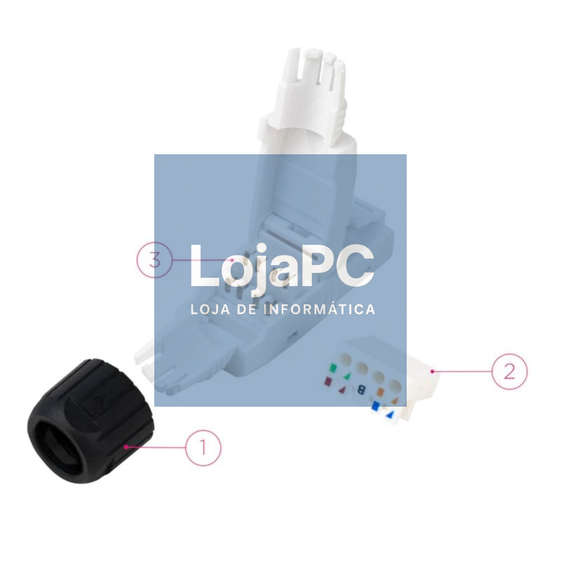 Nanocable Conector RJ45 Auto Crimpable 10 uds — imagem 2