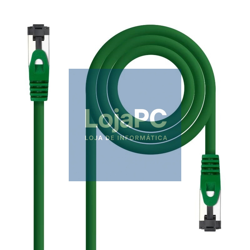 Nanocable Cable red Cat. 8.1 2GHZ SSTP Verde 0,25m