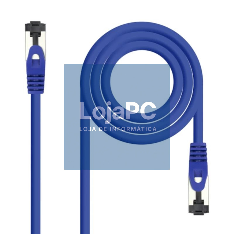 Nanocable Cable red Cat. 8.1 2GHZ SSTP Azul 2m