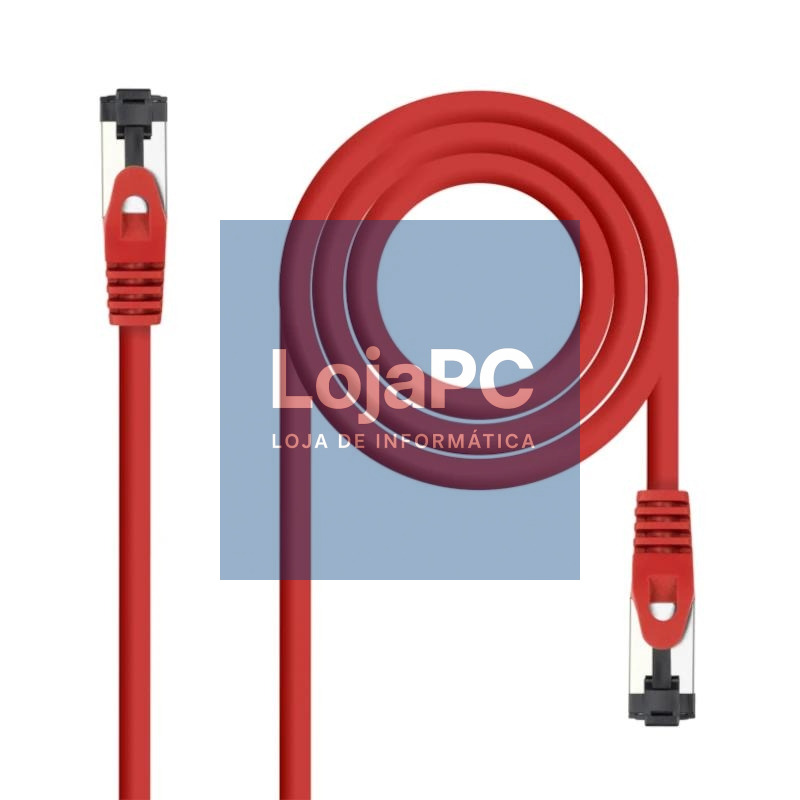 Nanocable Cable red Cat. 8.1 2GHZ SSTP Rojo 2m