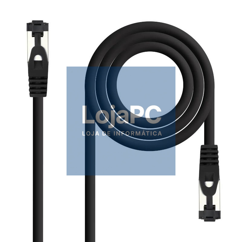 Nanocable Cable red Cat. 8.1 2GHZ SSTP Negro 3m