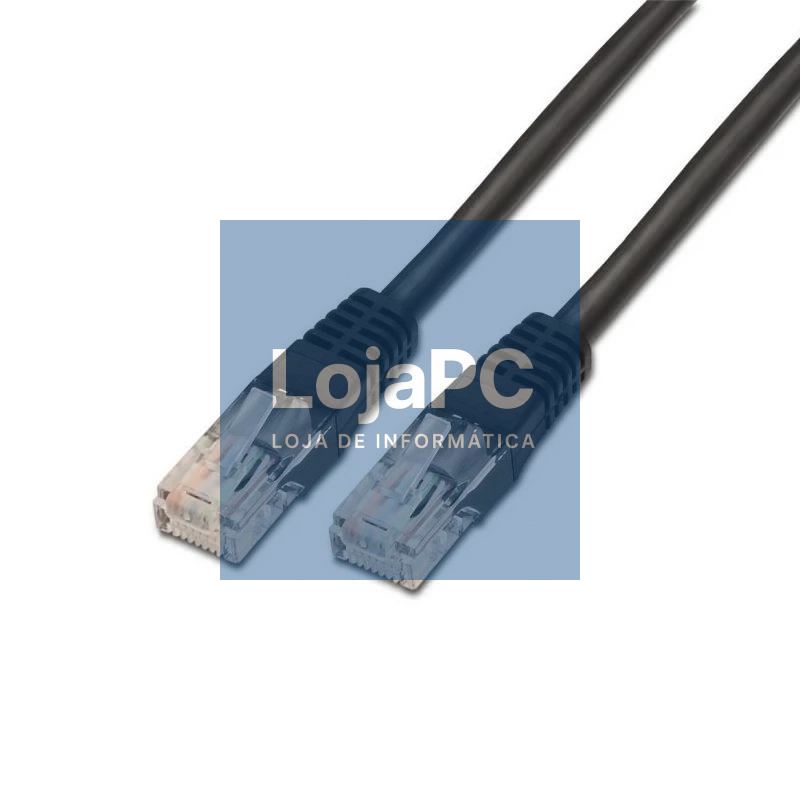 Aisens Latiguillo RJ45 CAT.6 UTP AWG24 negro 1.0m