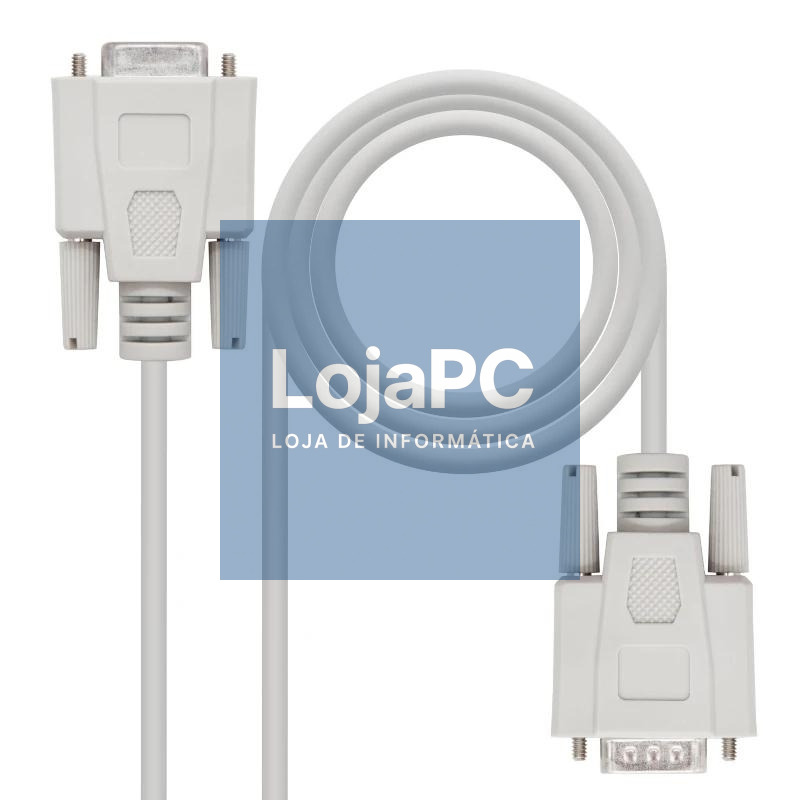 Nanocable Cable Serie Modem DB9/M-DB9/H