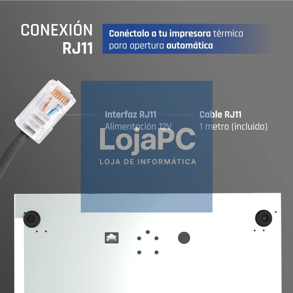iggual Cajón Portamonedas IRON-50W 42cm 5+8 blanco — imagem 3