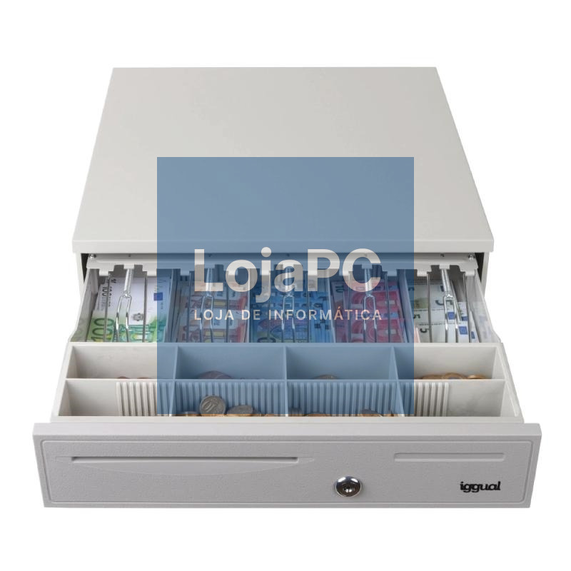 iggual Cajón Portamonedas IRON-50W 42cm 5+8 blanco