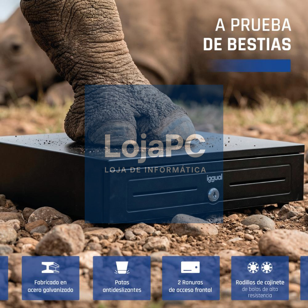 iggual Cajón portamonedas IRON-HD 41cm 5+8 negro — imagem 5