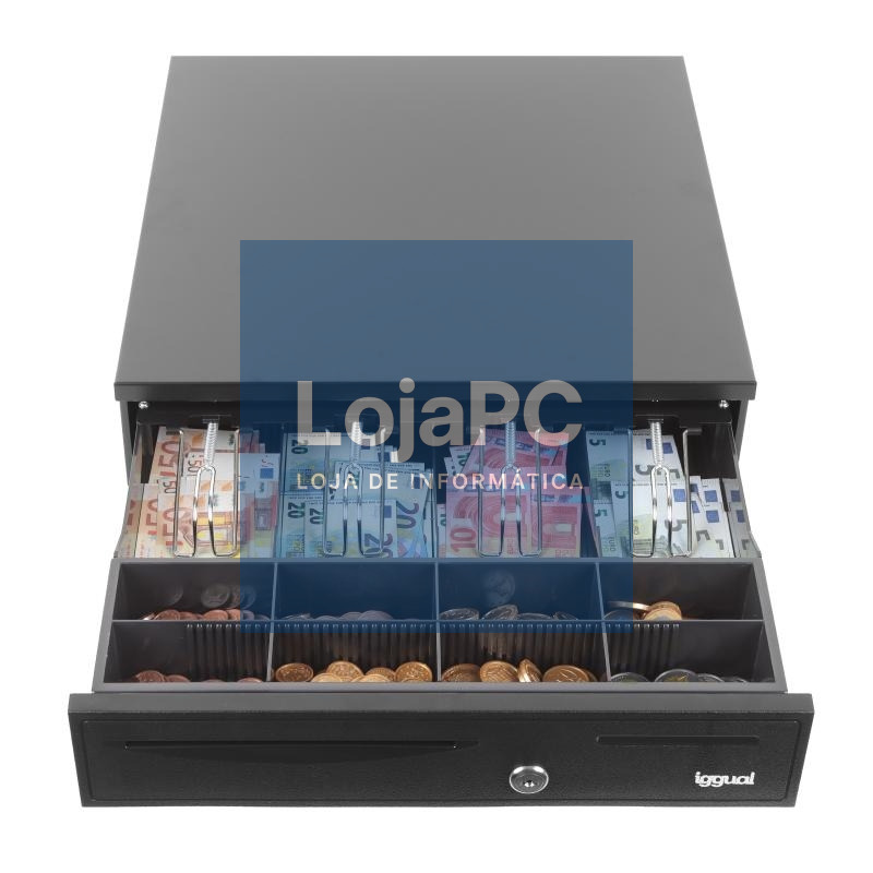 iggual Cajón portamonedas IRON-20 42cm 4+8 negro