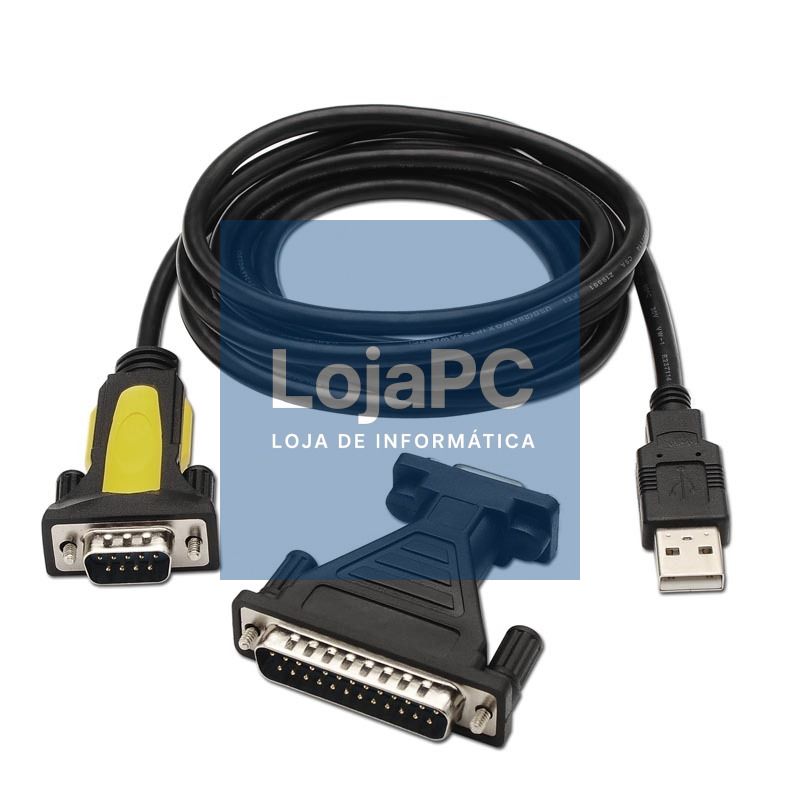 Nanocable Adaptador Usb a Serie DB9M/25H