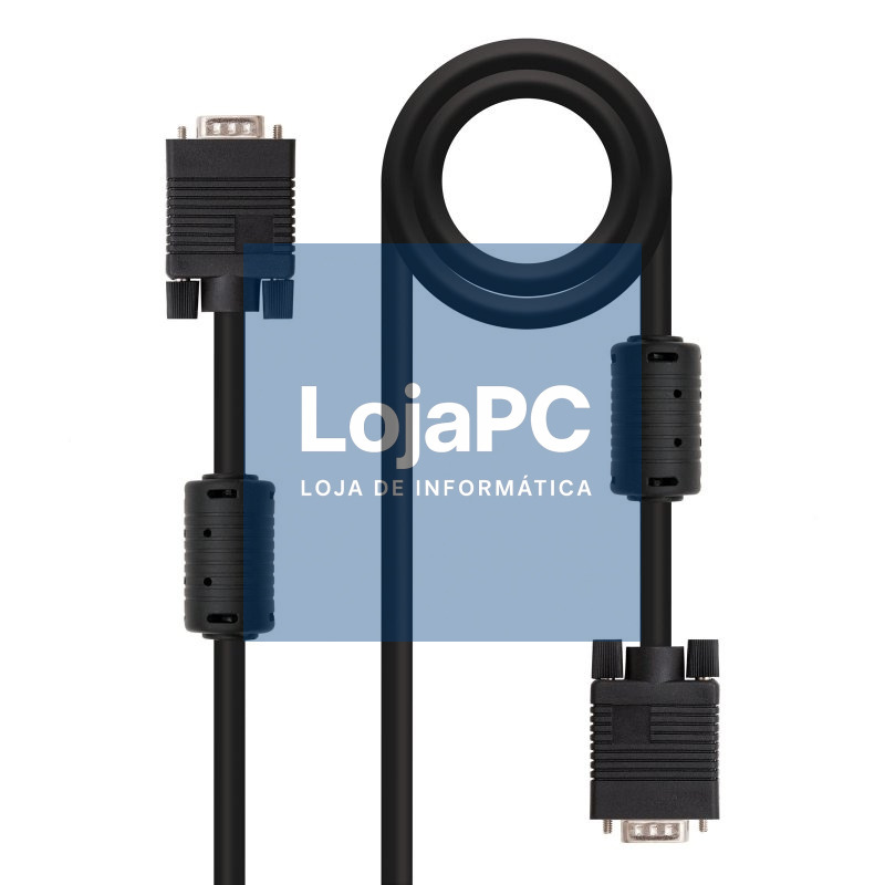 Nanocable Cable Conmutador Vga 3 M Negro