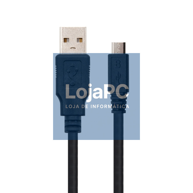 Nanocable Cable USB 2.0 A/M Micro USB B/M 0,8 M — imagem 2