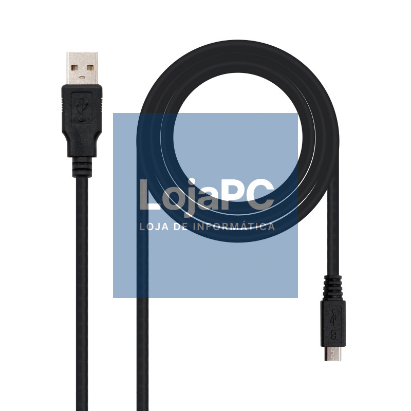 Nanocable Cable USB 2.0 A/M Micro USB B/M 0,8 M
