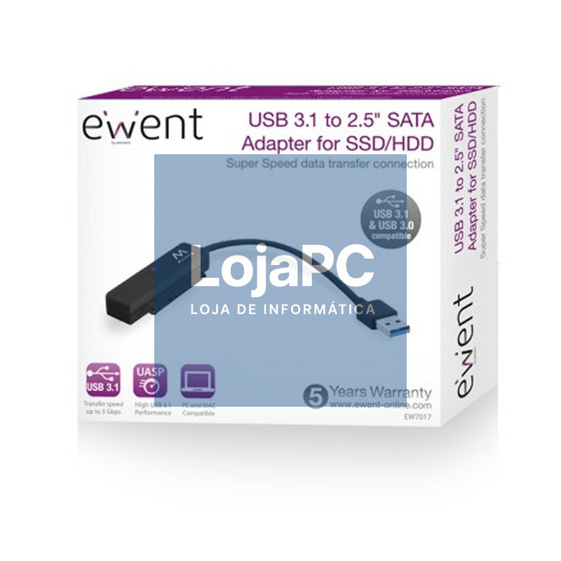 Ewent Cable USB 3.1 Adp Sata 2.5"SSD/HD — imagem 3