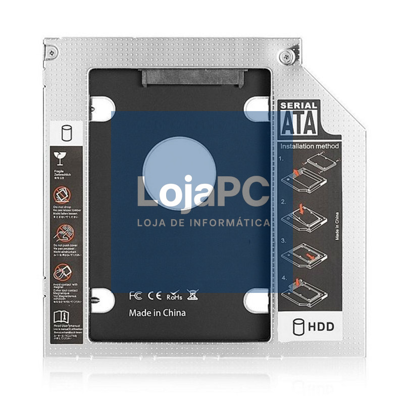 EWENT ADAP.HDD/SSD SATA PARA UNIDAD ÓPTICA 9.5mm — imagem 3