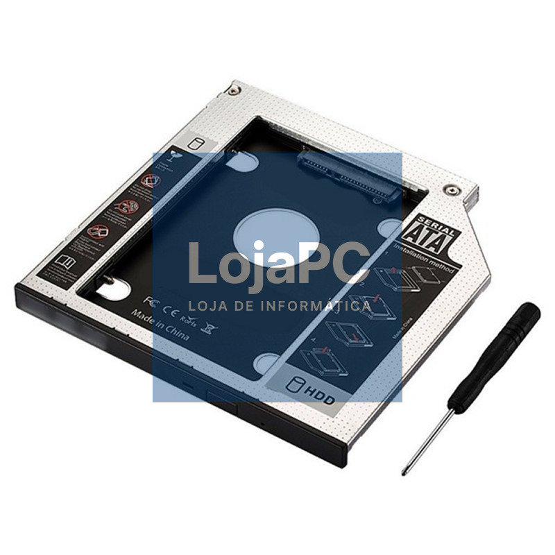 EWENT ADAP.HDD/SSD SATA PARA UNIDAD ÓPTICA 9.5mm — imagem 5