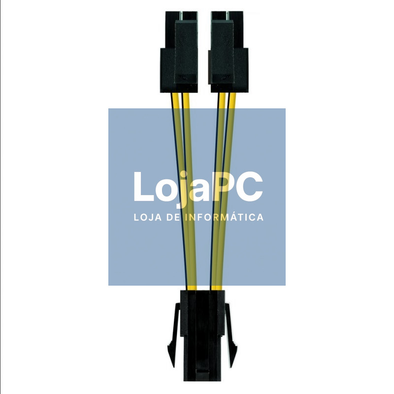 Nanocable Cable Alimentación 4PIN/H-4+4PIN/M, 15 c