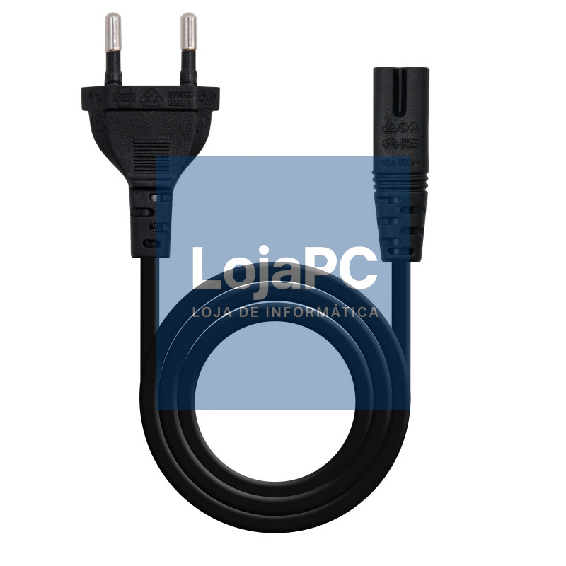 Nanocable Cable Alim. forma 8 CEE7/16/M-C7/H, 1.5m — imagem 2