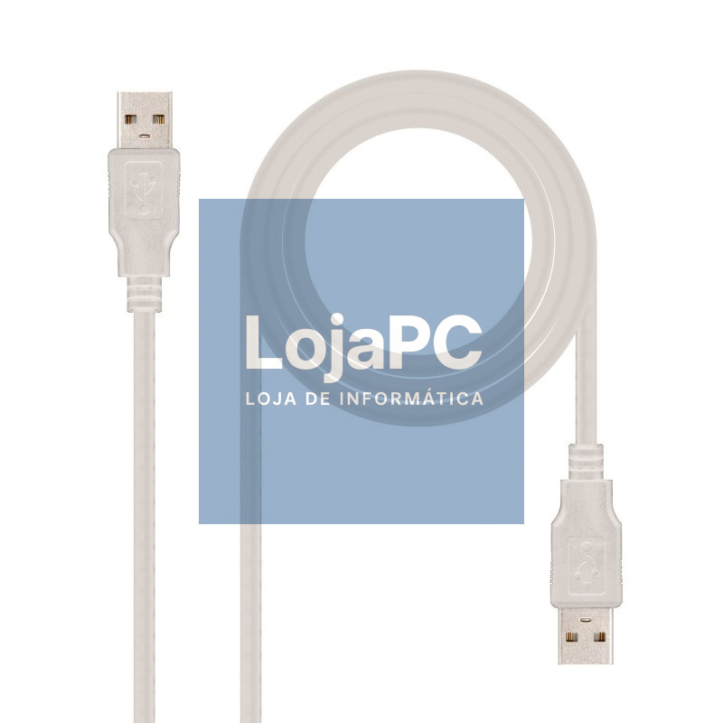Nanocable Cable USB 2.0, Tipo A/M-A/M, 2.0 m