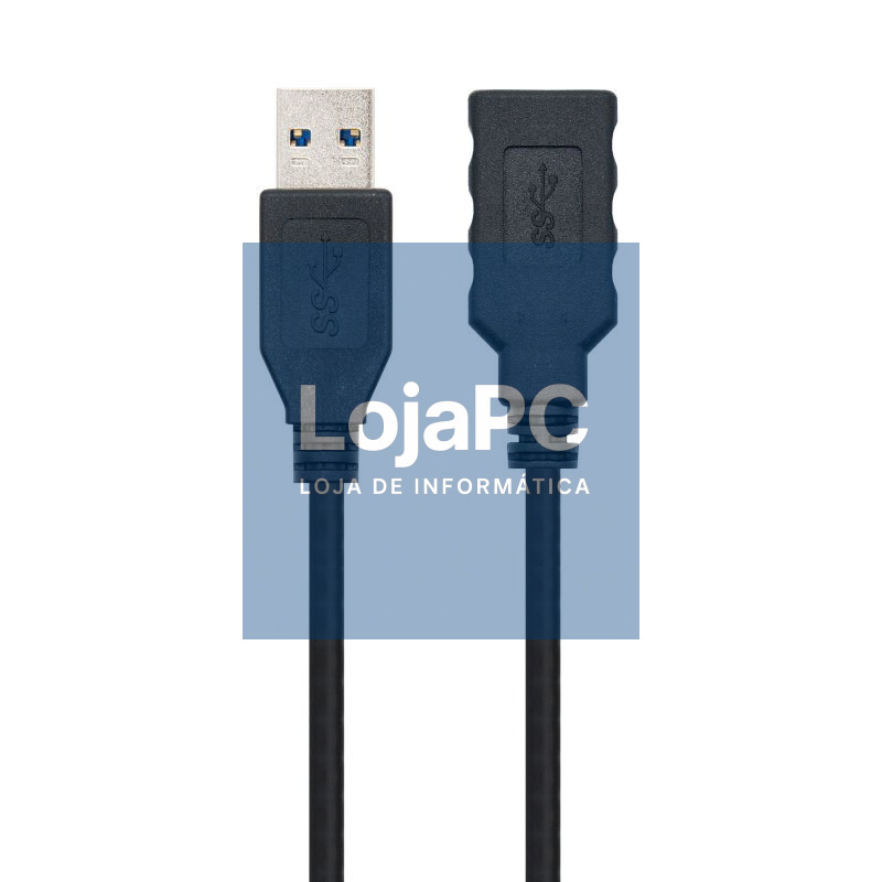 Nanocable Cable USB 3.0 Tipo A/M-A/H Negro 1.0 m — imagem 2