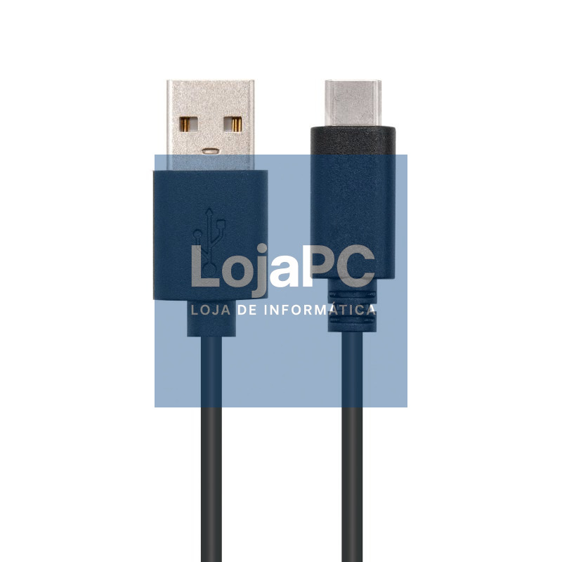 Nanocable Cable USB 2.0 3A Tipo USB-C/M-A/M 1 M — imagem 3