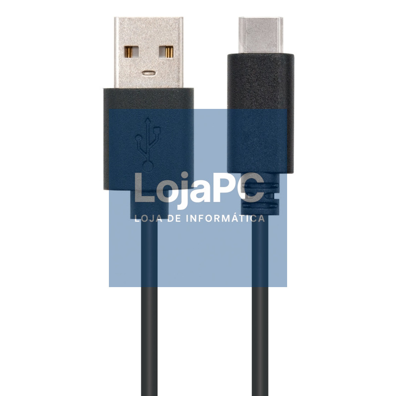 Nanocable Cable USB 2.0 3A Tipo USB-C/M-A/M 2 M