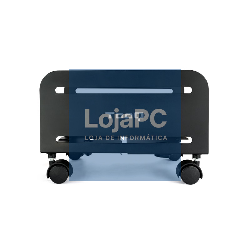 TooQ Soporte para CPU de SUELO con ruedas negro