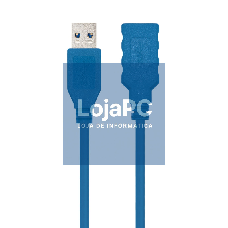 Nanocable Cable USB 3.0, A/M-A/H, Azul, 1 m — imagem 3