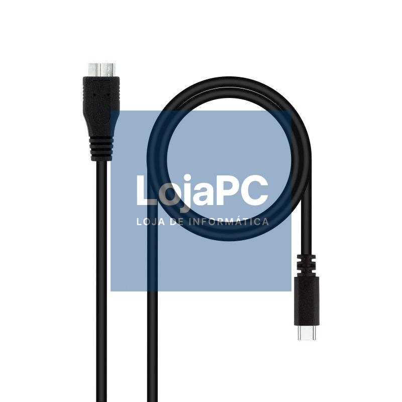 Nanocable Cable USB 3.0, USB-C/M-Micro B/M 1 m