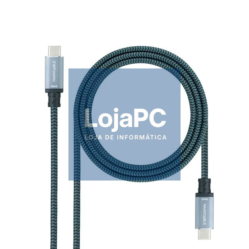 Nanocable Cable USB 3.1GEN2 5A USB-C/M-USB-C/M 2 M